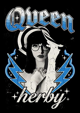 Qveen Herby Retro Lightning Bolt Design