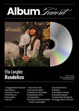 Ella Langley Dandelion Album Cover