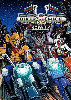 Biker Mice from Mars on Motorcycles