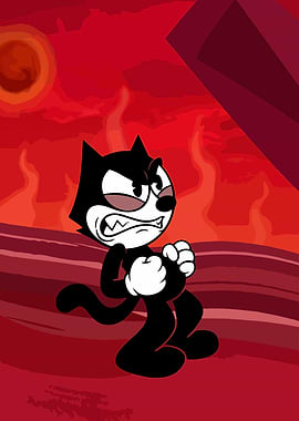 Angry Felix the Cat