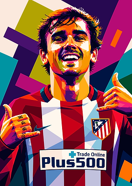 Antoine Griezmann Pop Art Portrait
