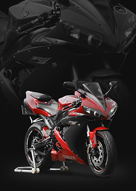 Red Yamaha R1 Motorcycle