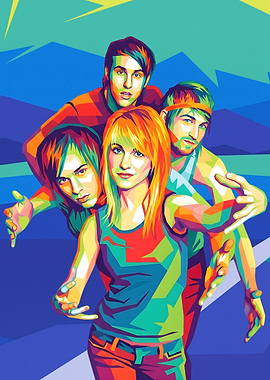 Paramore Band Pop Art Portrait