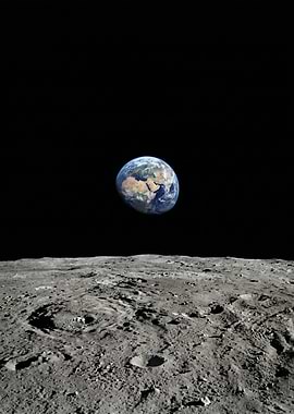 Earth viewed from the Moon
