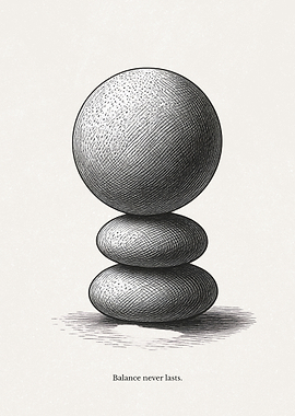 Zen Stones and Quote