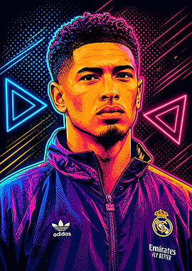 Jude Bellingham Pop Art Portrait