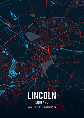 Lincoln England City Map