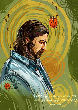 Man with Ladybugs and Ants