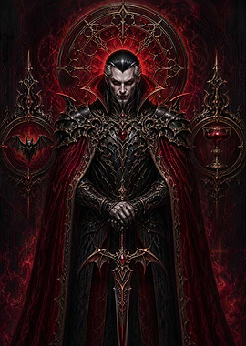 Gothic Vampire Lord with Sword