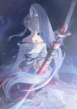 Anime Woman with Katana