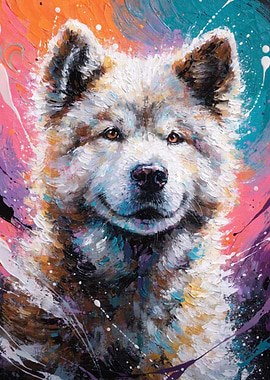 Vibrant Dog Portrait