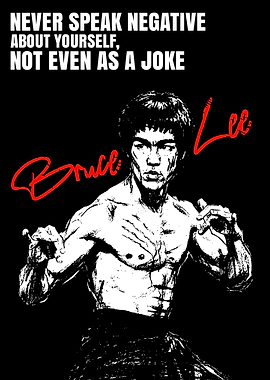 Bruce Lee Motivational Poster