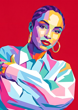Sade Pop Art Portrait