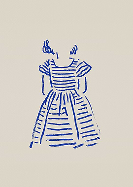 Child in Striped Dress