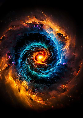 Swirling Cosmic Nebula