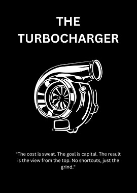 Turbocharger with Inspirational Quote