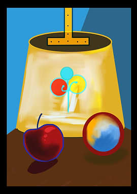 Still Life with Apple and Orb