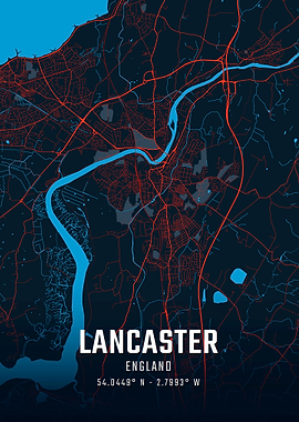 Lancaster England City Map