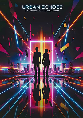 Urban Echoes Sci-Fi Poster