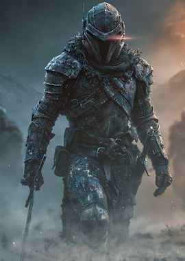 Fantasy Warrior in Armor