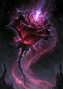 Dark Rose with Cosmic Energy