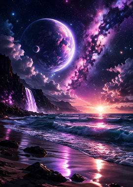 Alien Beach Sunset