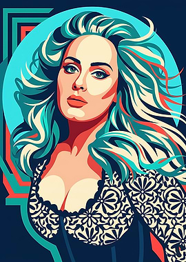 Adele Pop Art Portrait