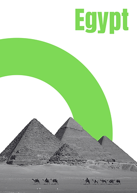 Egypt Pyramids and Camels