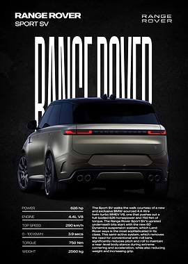 Range Rover Sport SV rear view