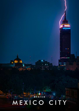 Mexico City Lightning Strike