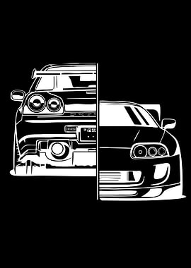 Split Car Illustration