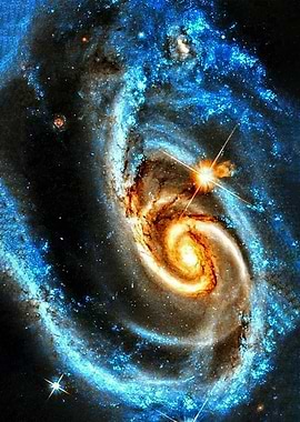 Vibrant Spiral Galaxy
