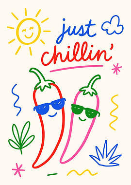 Just Chillin Chili Print