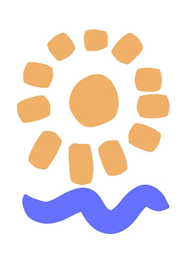 Sun and Waves Icon