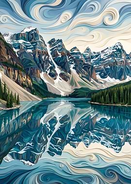 Mountain Lake Reflection