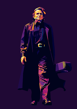 Johnny Cash Pop Art Portrait