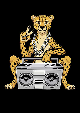 Cheetah Lover Hip Hop Kids Music Boys Cheetah