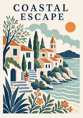 Coastal Escape Illustration