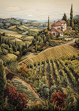 Tuscan Villa and Vineyards