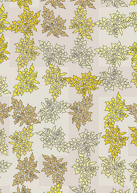 Golden Floral Pattern
