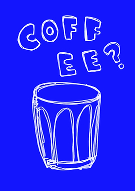 Coffee Glass with Text