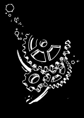 Steampunk Gears and Bubbles