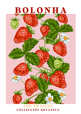 Strawberry Botanical Illustration