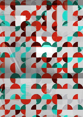 Abstract Geometric Pattern with Circles