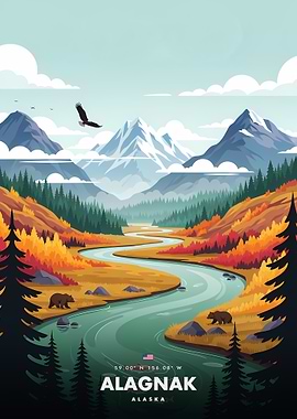 Alagnak Alaska Landscape