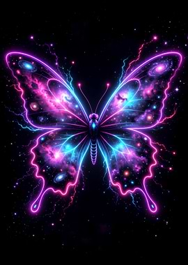 Cosmic Butterfly Galaxy Wings