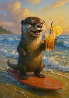 The Otter Who Sipped the Sunset
