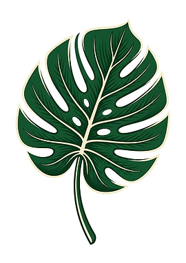 Monstera Leaf plants desgin