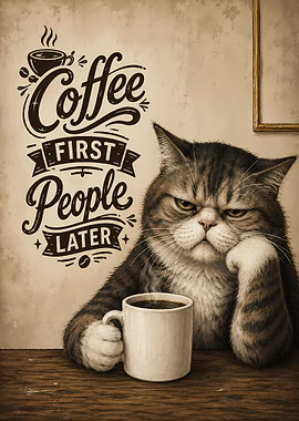 Coffee First People Later