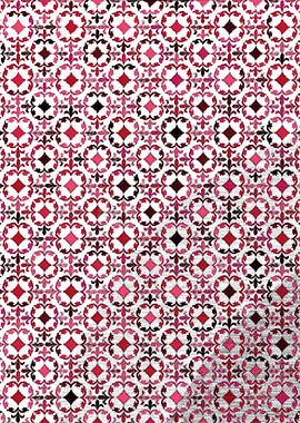 Red and Pink Floral Pattern